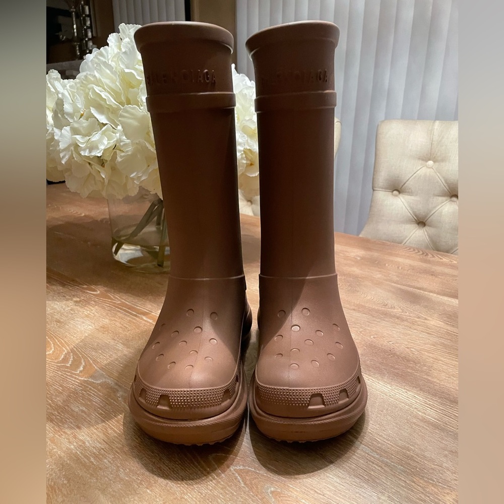 Balenciaga croc boots